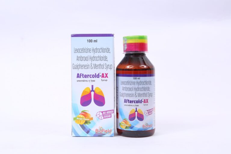 Levocetirizine Hydrochloride + Ambroxol + Guaifenesin + Menthol Syrup ...
