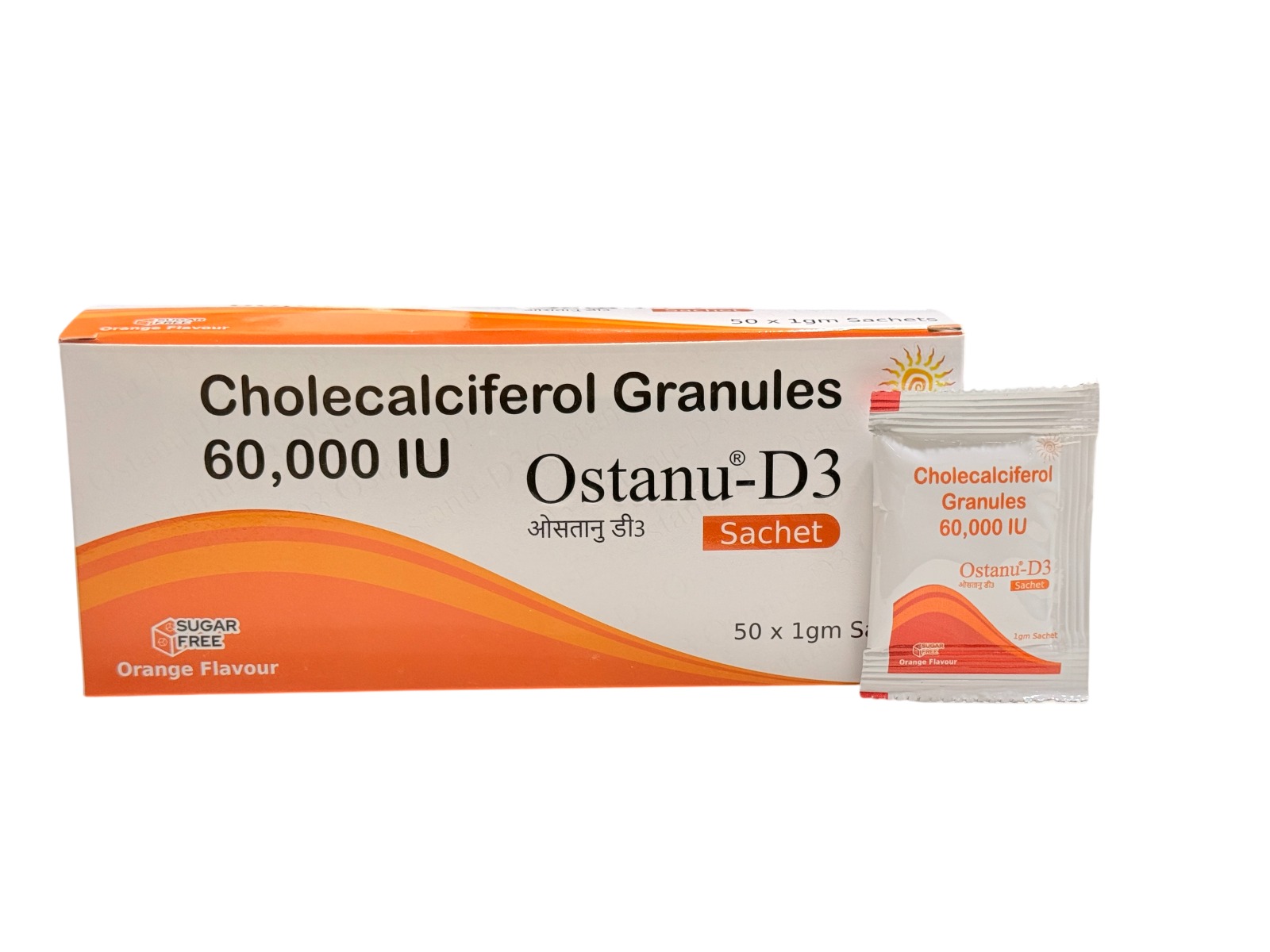 Vitamin D3 sachet orange