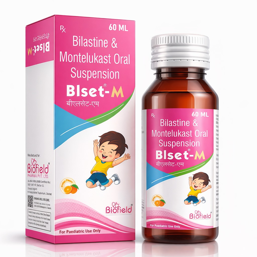 Bilastine 10 mg and Montelukast 4 mg Syrup