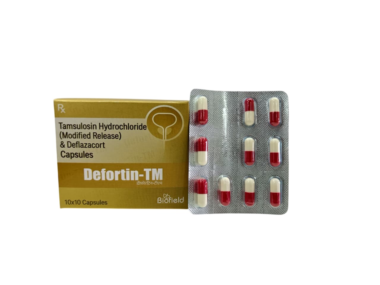 Tamsulosin 0.4mg and Deflazacort 30mg Capsules
