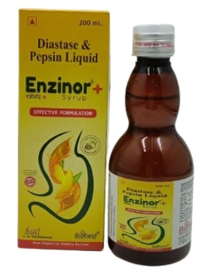 Pepsin 10mg, Fungal Diastase 50mg and Alpha Amylase 50mg Syrup