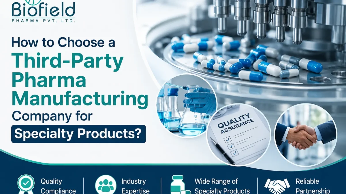 How to Choose a Third-Party Pharma Manufacturing Company for Specialty Products?